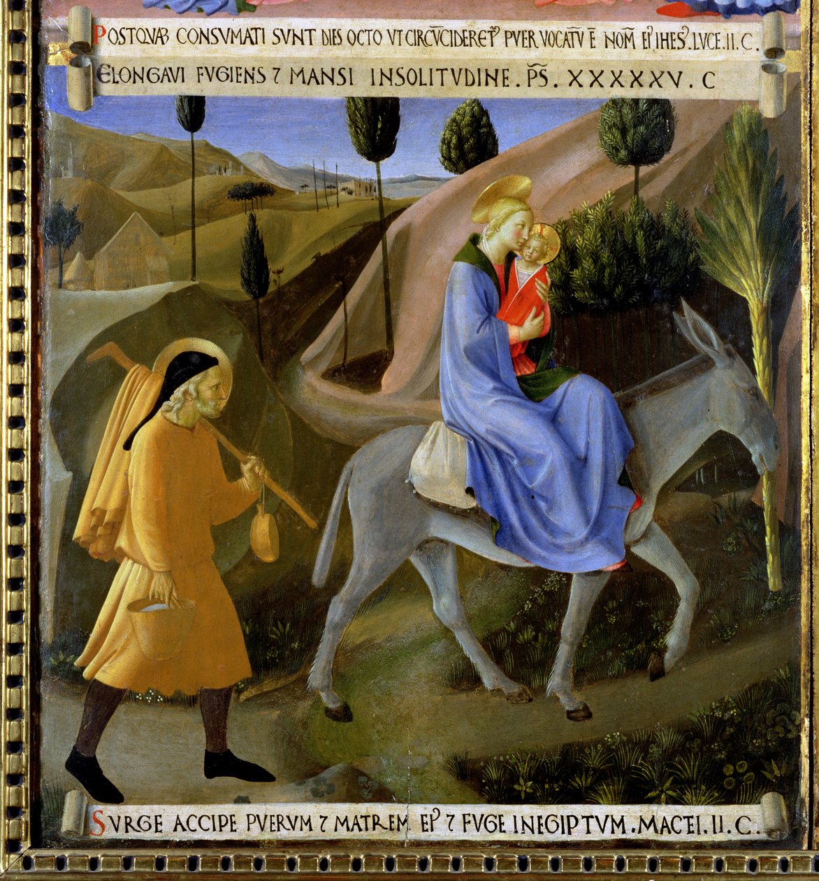La fuga in Egitto (dettaglio) da Fra Angelico