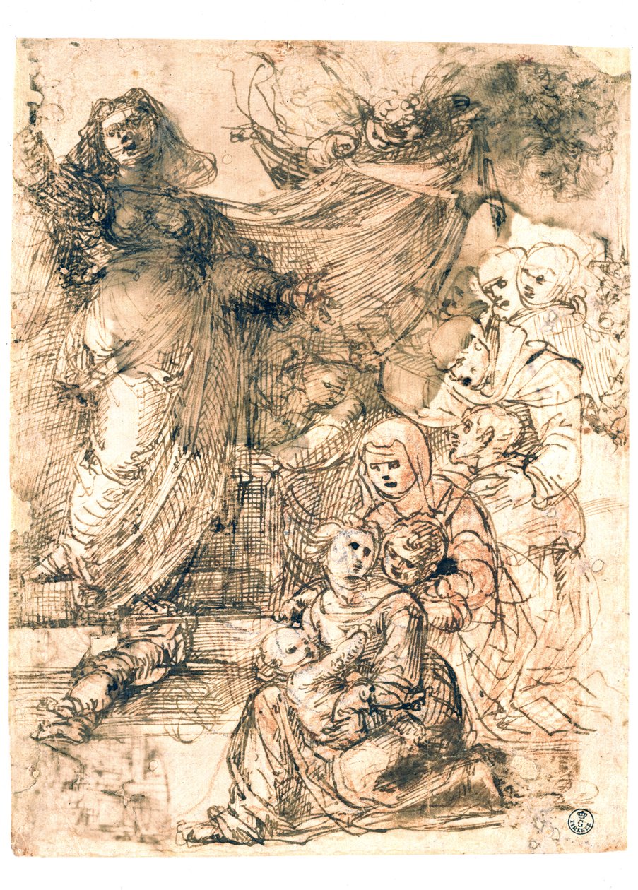 Studio preparatorio per Madonna con Bambino da Fra Bartolommeo