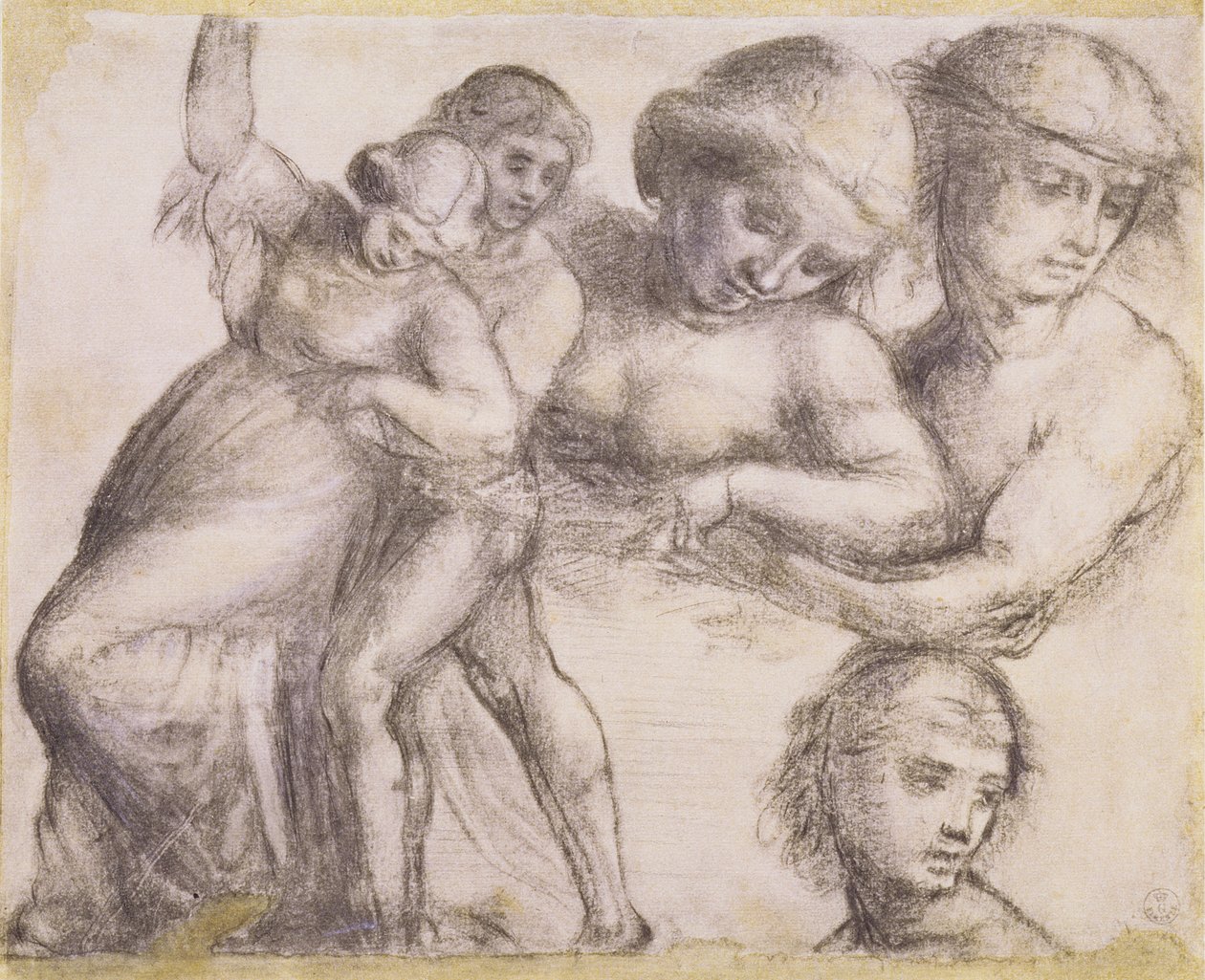 Studio di un uomo e una donna per la Madonna della Misericordia in Villa Guinigi, Lucca (dettaglio) da Fra Bartolommeo