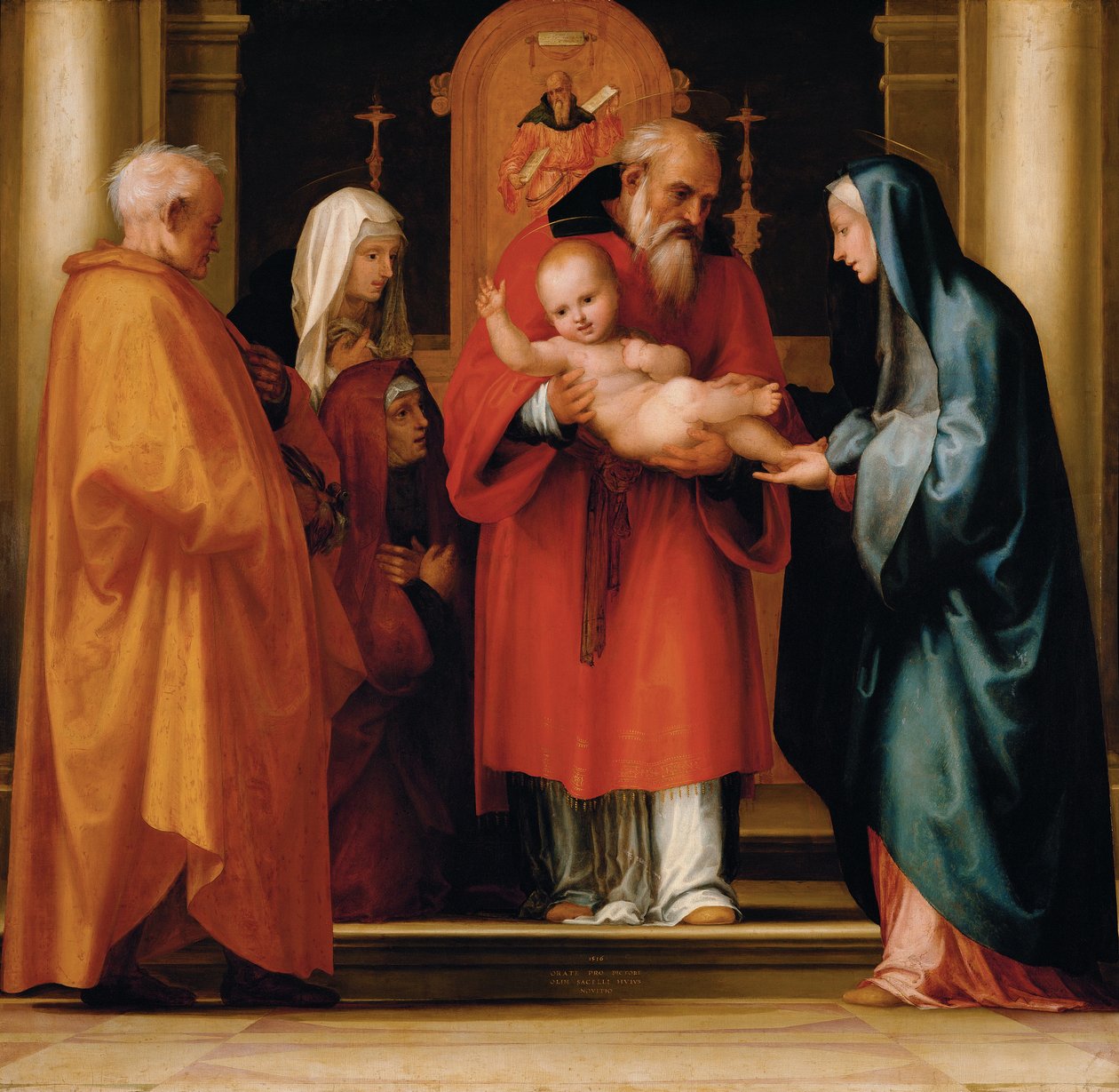 La scena di Cristo nel tempio da Fra Bartolommeo