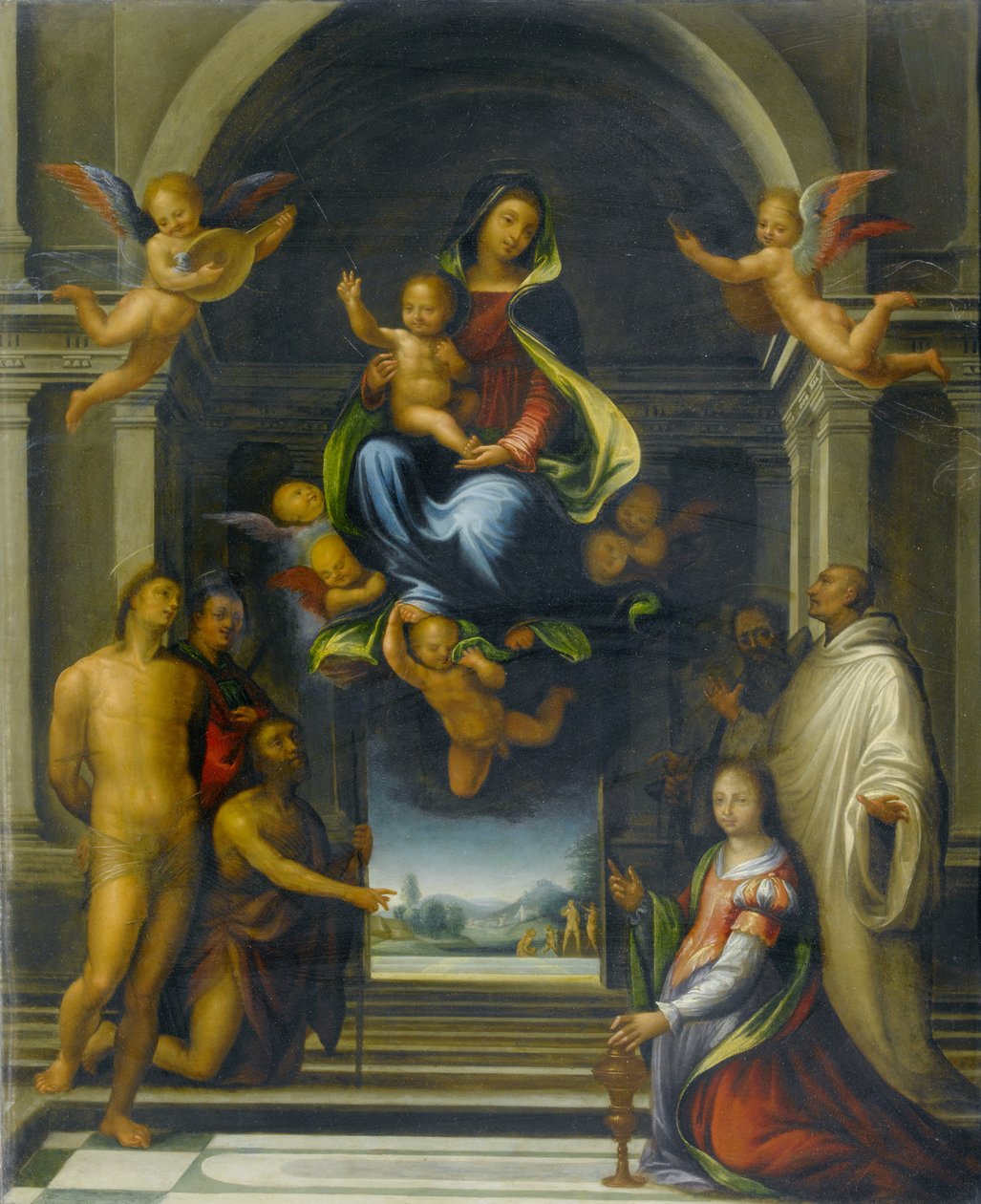 La Vergine e il Bambino circondati da santi, c.1570-1674 da Fra Bartolommeo