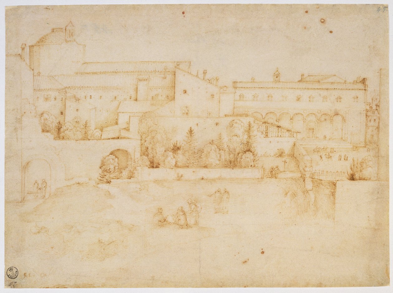 Veduta della Chiesa e del Convento di Santa Croce, Firenze da Fra Bartolommeo