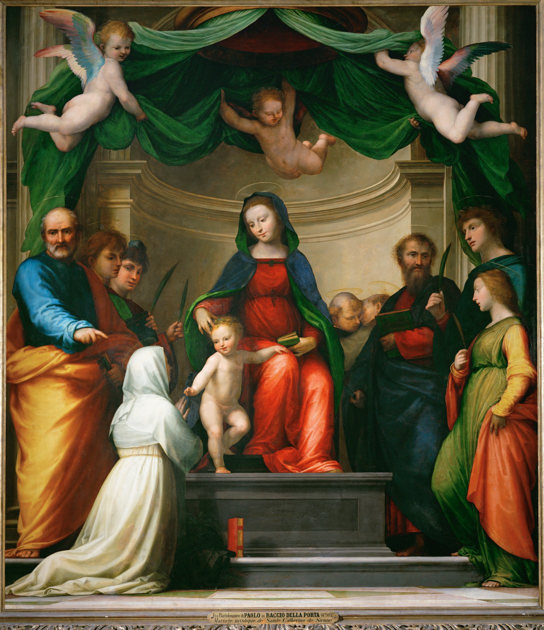 Il matrimonio mistico di Santa Caterina da Siena ... da Fra (1472-1517) Bartolomeo