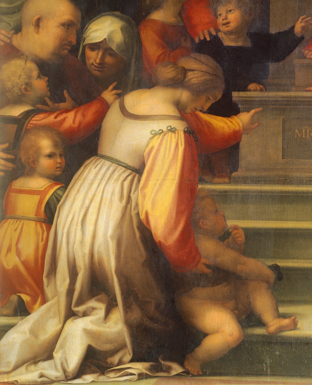 Unsere Liebe Frau der Barmherzigkeit von Bartolomeo della Porta, bekannt als Fra Bartolomeo (1472-1517), (Detail) von Fra (1472-1517) Bartolomeo