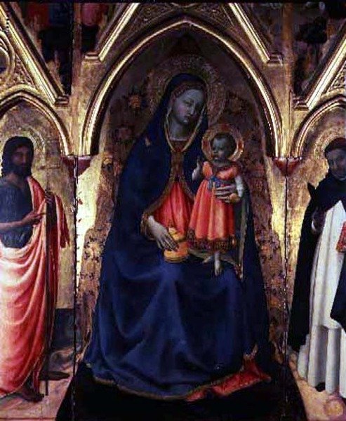 La Vergine e il Bambino con San Giovanni Battista e San Domenico da Fra (c.1387 1455) Angelico