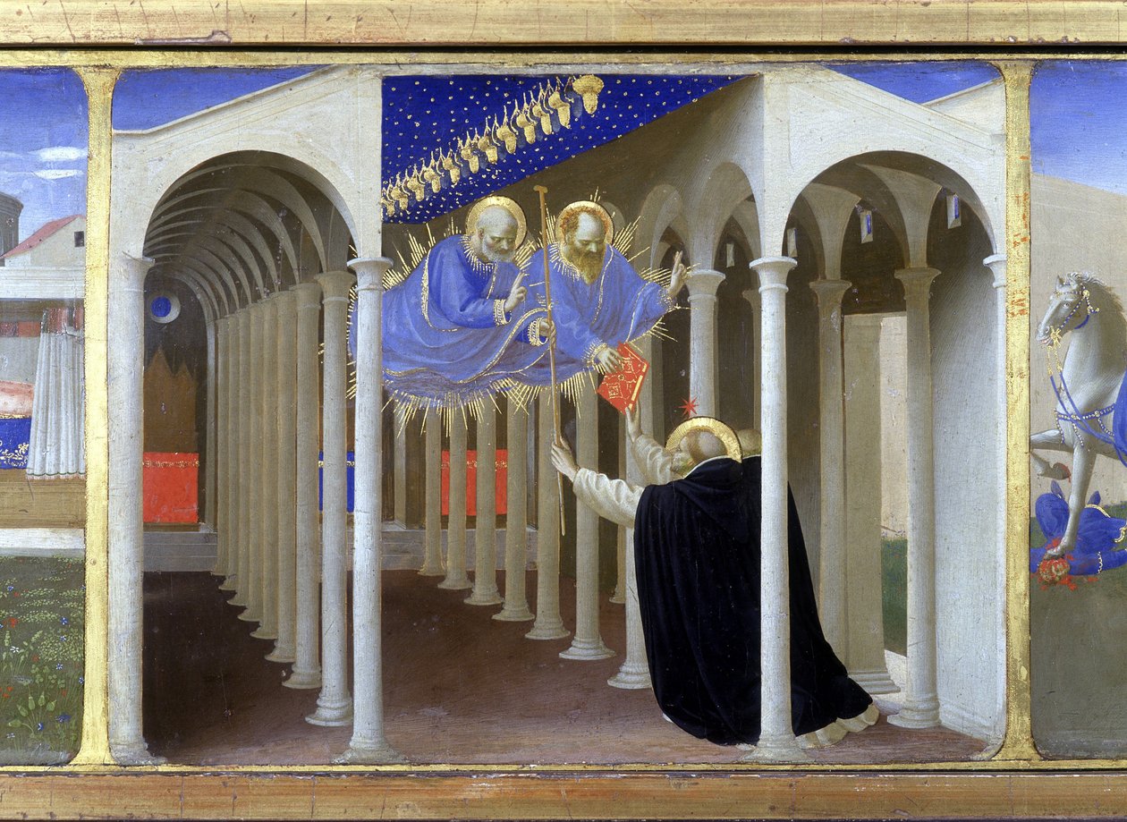 Apparizione di San Pietro e San Paolo a Santa Domenica da Fra  Angelico