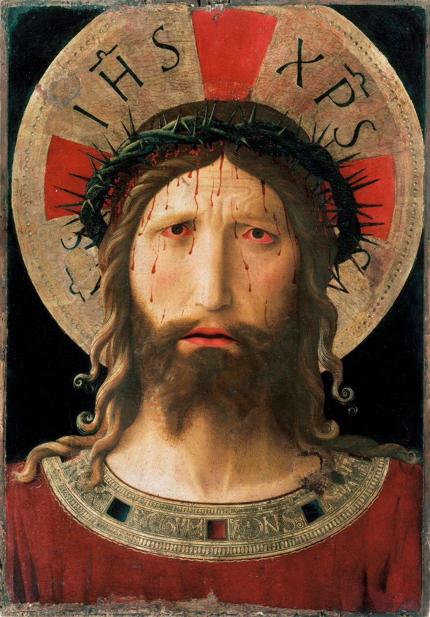 Testa di Cristo con Corona di Spine da Fra  Angelico