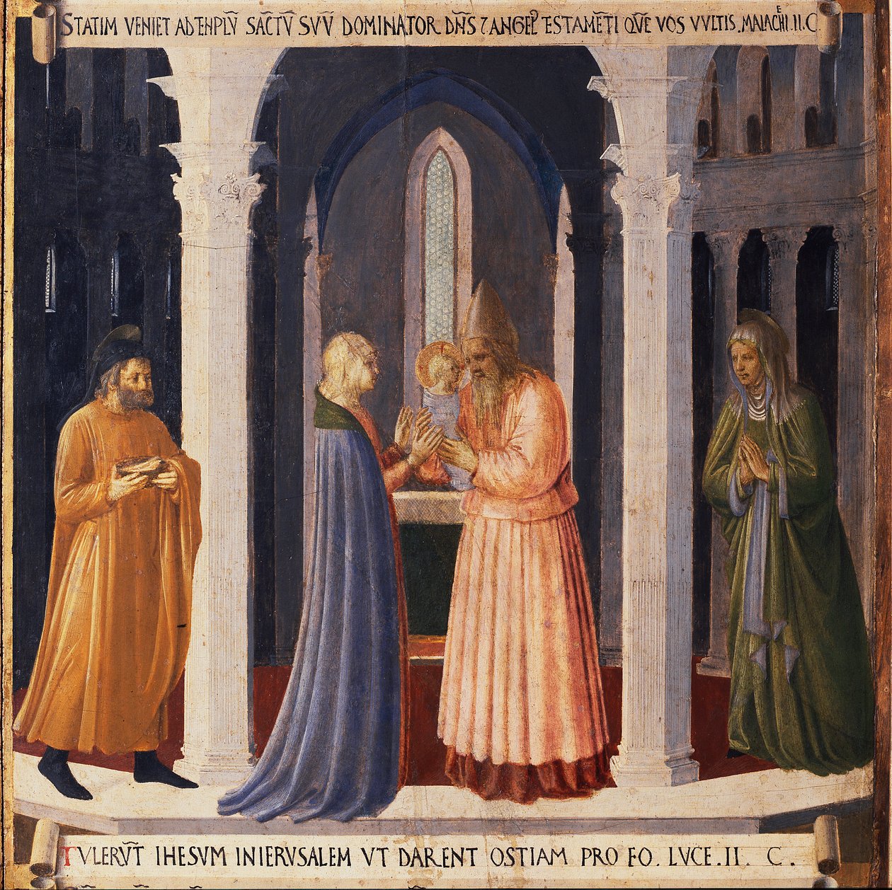 Vita di Cristo: la presentazione di Gesù al tempio, Armadio degli Argenti da Fra  Angelico