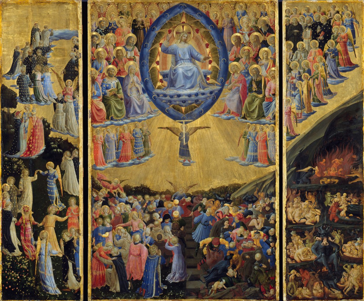 Il Giudizio Universale (Altare Alato, inizi XV secolo) da Fra  Angelico