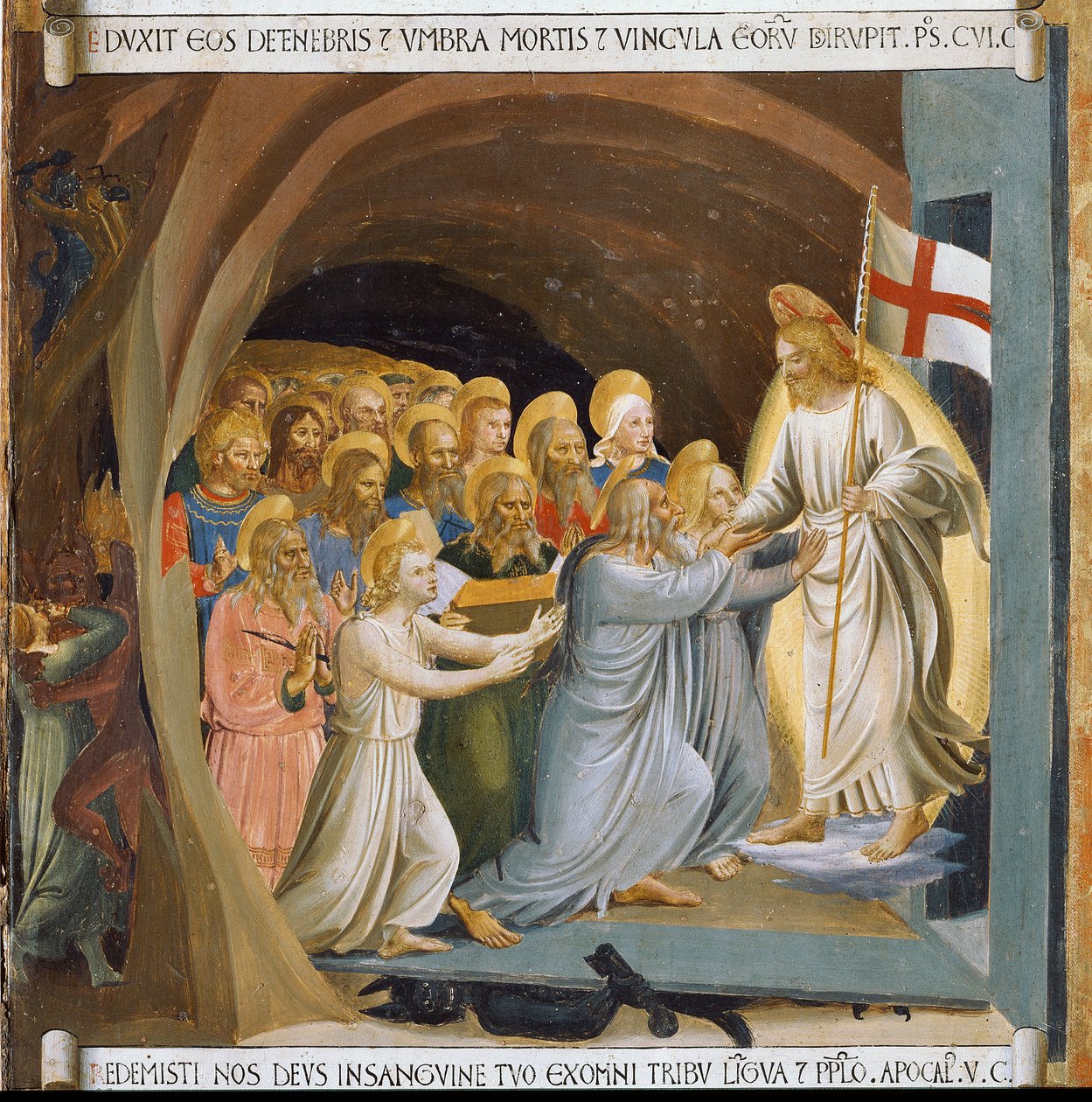 La discesa di Cristo nel limbo. Vita di Cristo, Armadio degli Argenti da Fra  Angelico