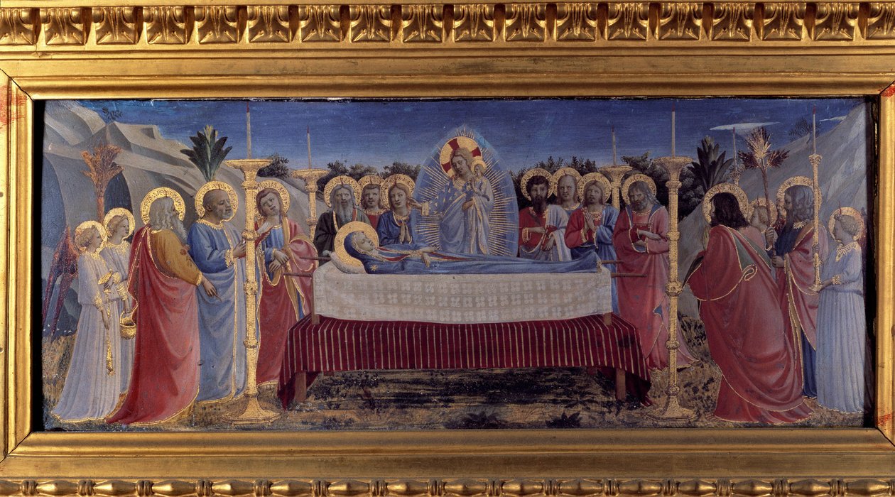 Il funerale della Vergine. Predella da Fra  Angelico