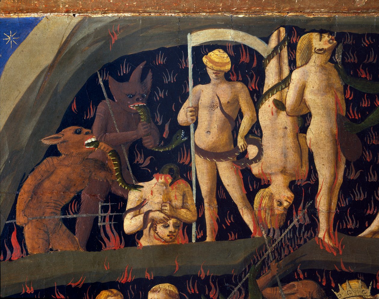 Il Giudizio Universale: i dannati trascinati dai demoni negli inferi da Fra  Angelico