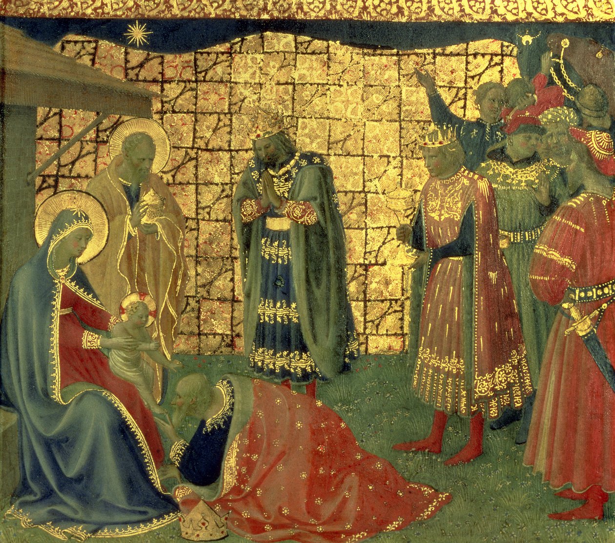 Adorazione dei Magi (dettaglio di un pannello della predella) da Fra Angelico
