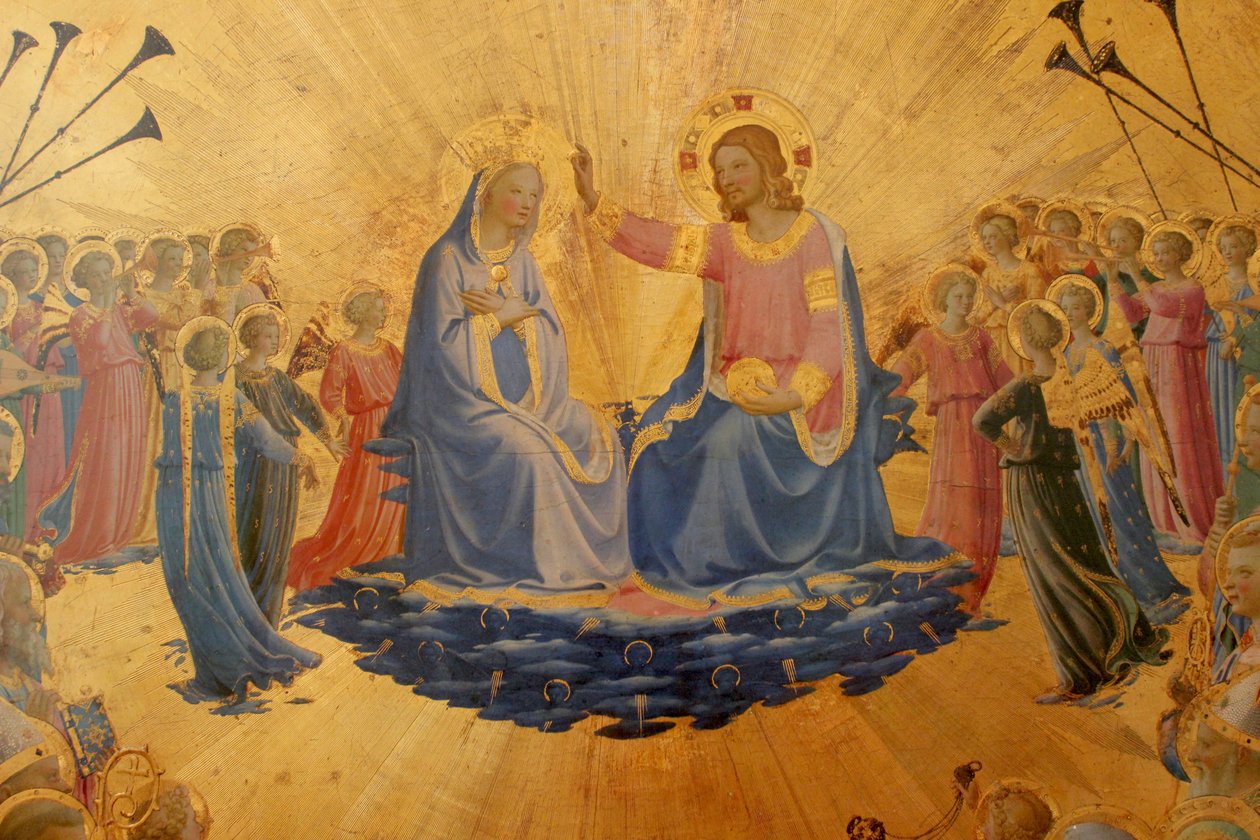 Italian: Incoronazione della Vergine Coronation of the Virgin da Fra Angelico