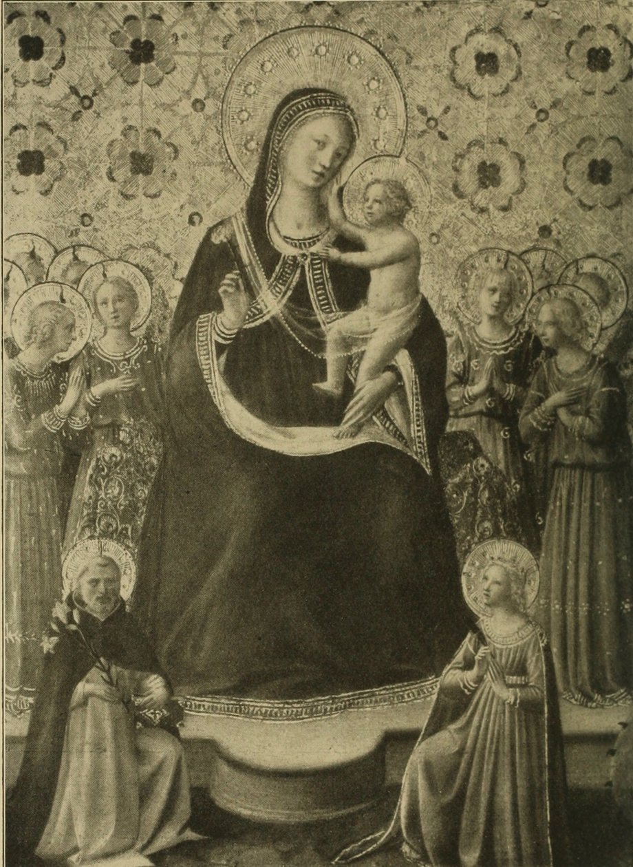 Madonna con Bambino in trono e nove angeli e i santi Domenico e Caterina d