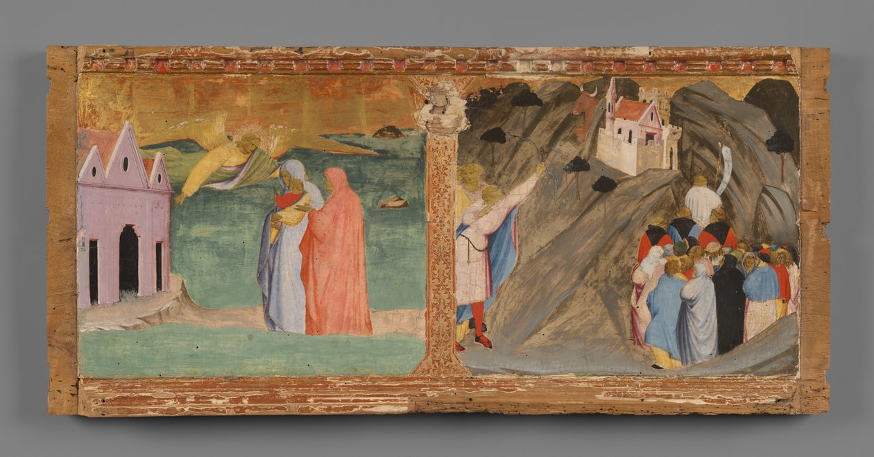 Predella: Zwei Szenen aus der Legende des Heiligen Michael da Fra Angelico