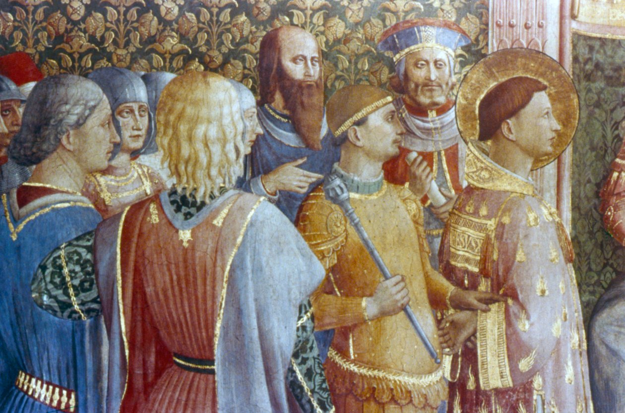 San Lorenzo davanti al tribunale di Decio (dettaglio), metà del XV secolo da Fra Angelico