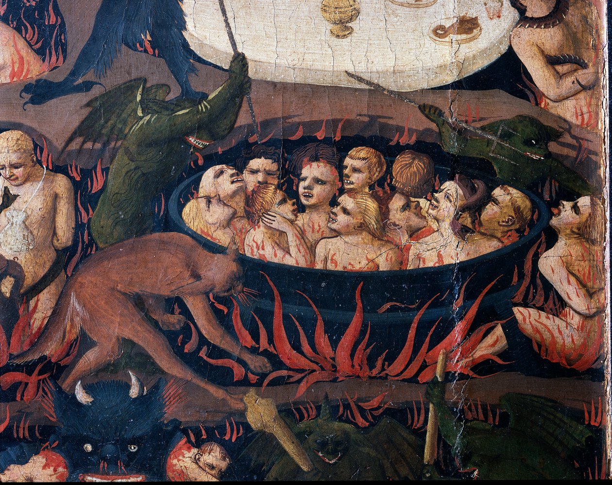 Il Giudizio Universale: Inferno - Le anime dei dannati sottoposte a tortura nei cerchi dell