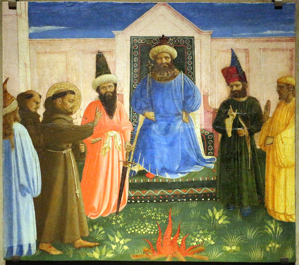 La prova del fuoco, San Francesco si offre di attraversare il fuoco per convertire il Sultano d