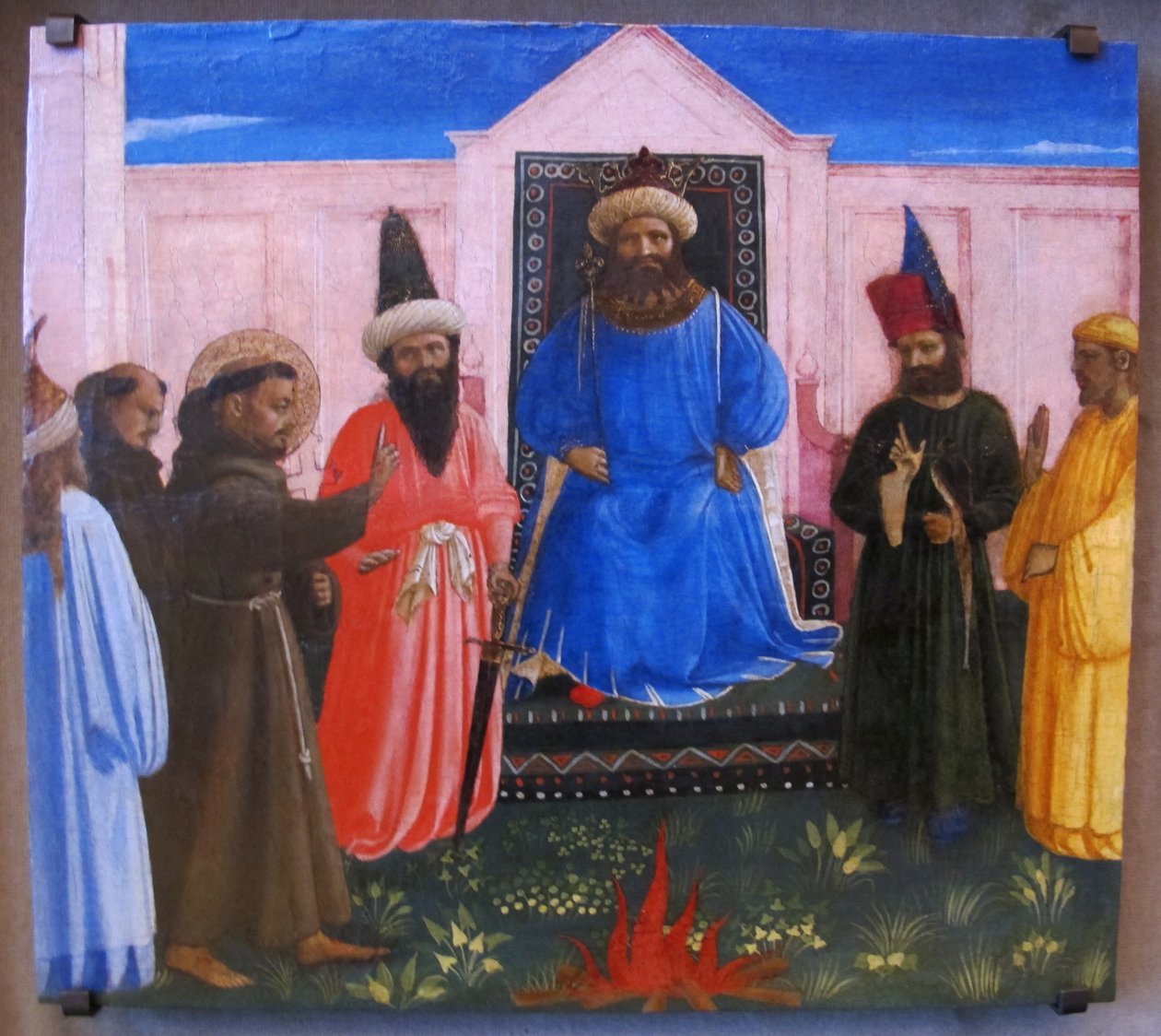 La prova del fuoco, San Francesco si offre di attraversare il fuoco per convertire il Sultano d