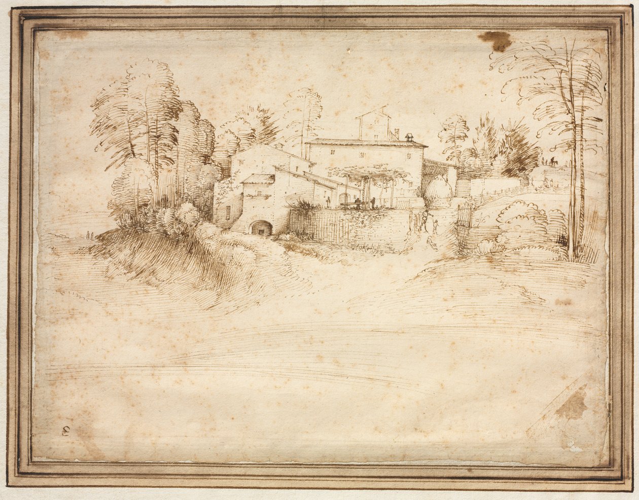 Cascina sul pendio di una collina da Fra Bartolommeo