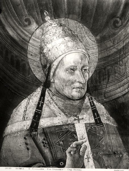 Alessandro I (d.115) dalla Cappella Sistina da Fra Diamante
