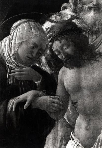La sepoltura (dettaglio della Vergine e Cristo) da Fra Filippo Lippi