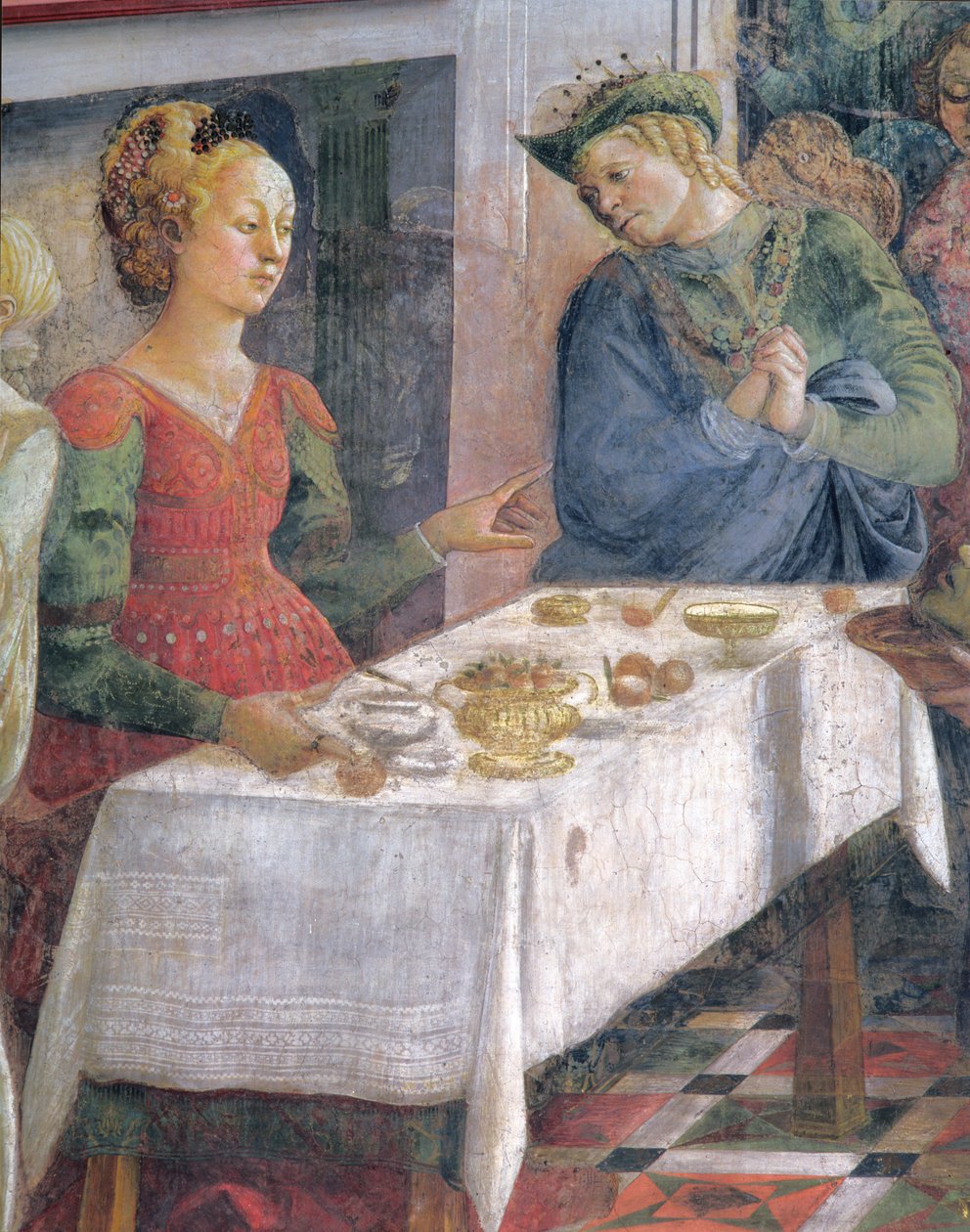 La festa di Erode (dettaglio raffigurante Erodiade) da Fra Filippo Lippi