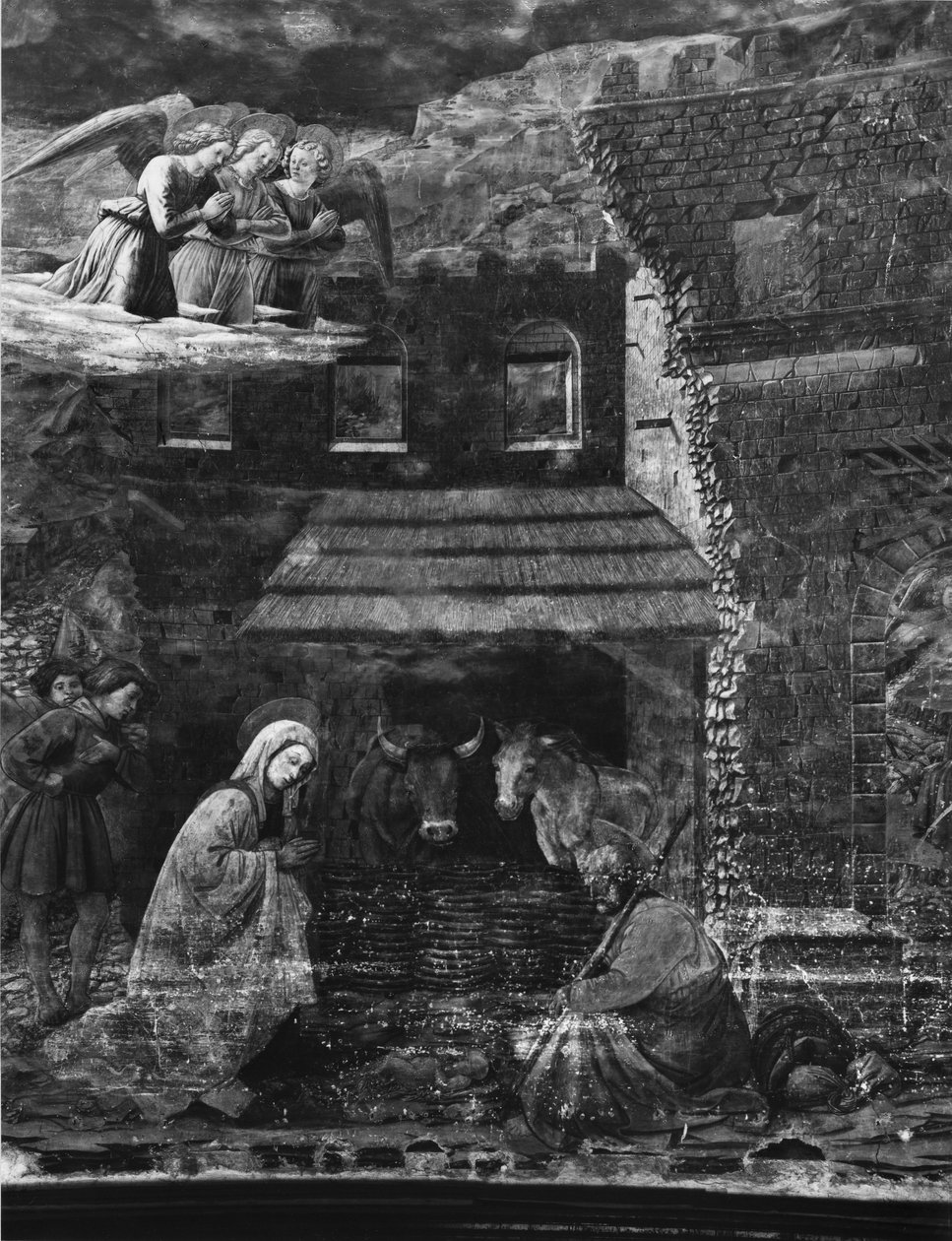 La Natività, una delle scene del ciclo di affreschi della Vita della Vergine nell