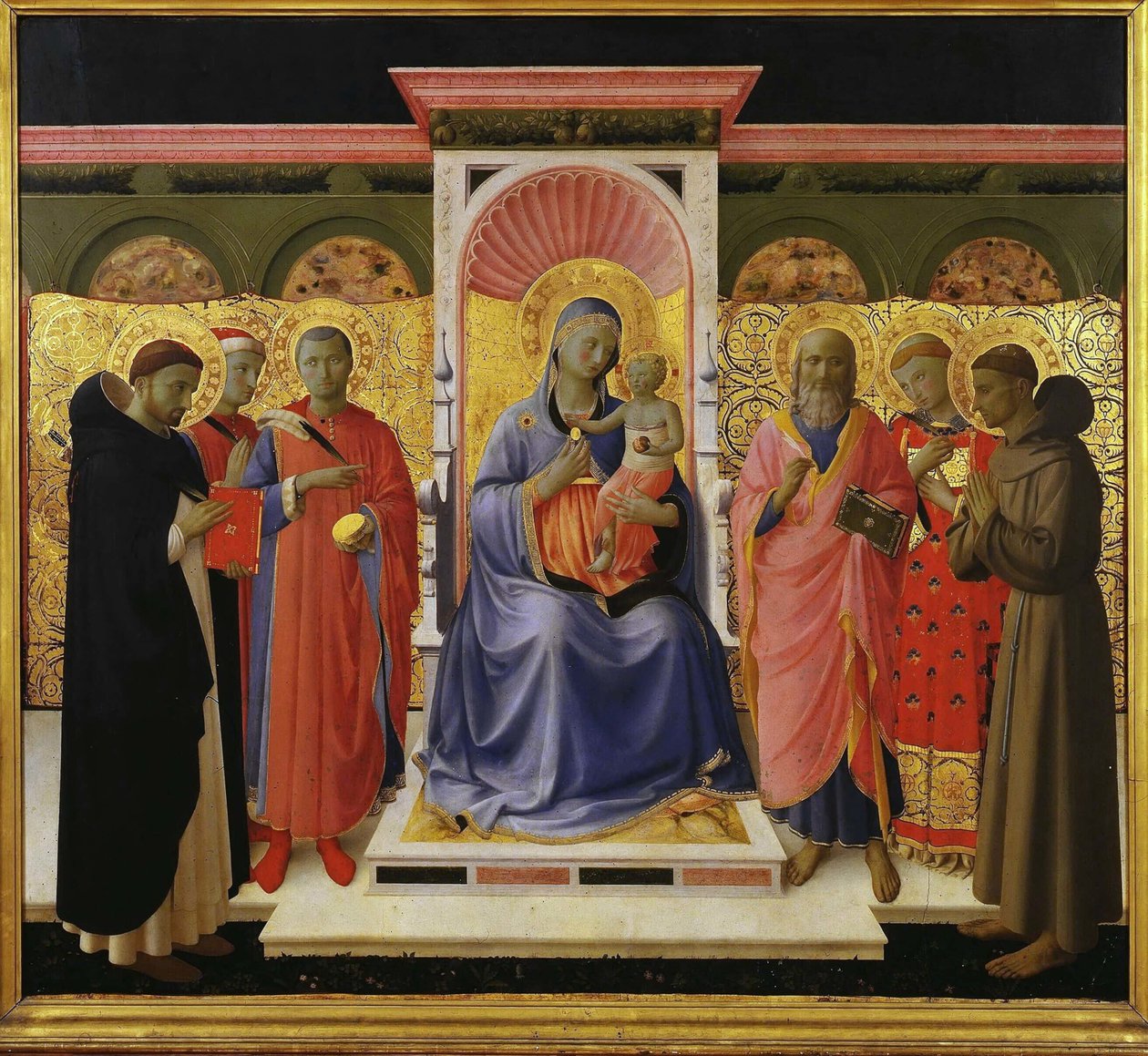 Sacra Conversazione Pala Annalena da Fra Giovanni Angelico da Fiesole
