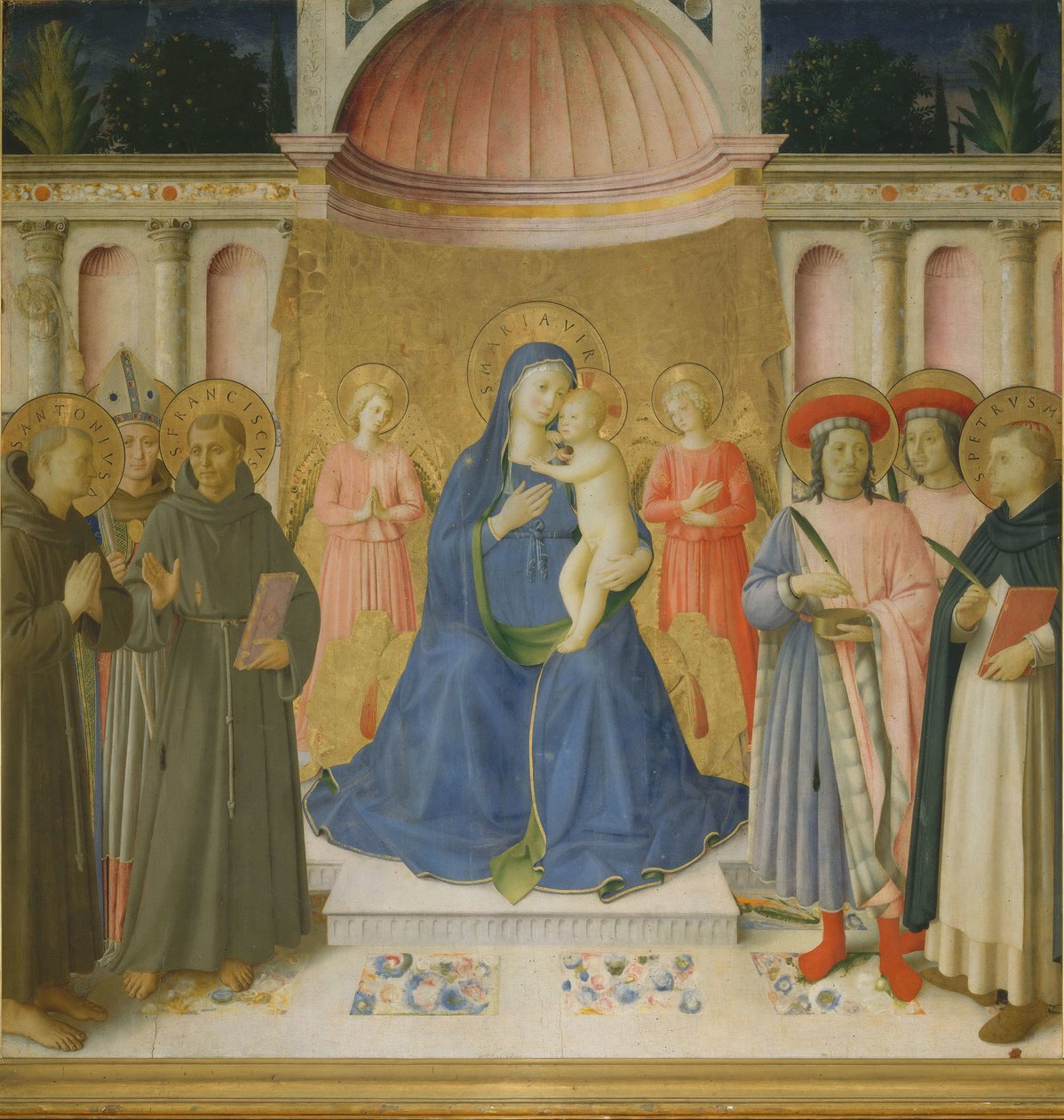 Sacra Conversazione Pala von Bosco ai Frati da Fra Giovanni Angelico da Fiesole