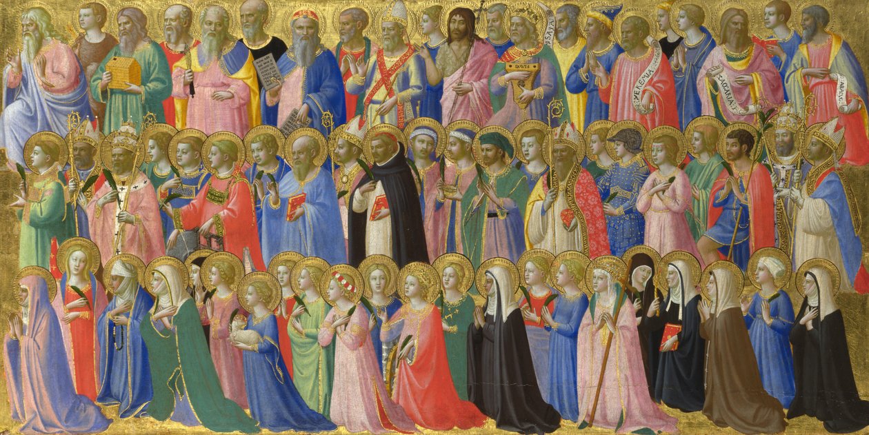 I precursori di Cristo con santi e martiri Pannello dall
