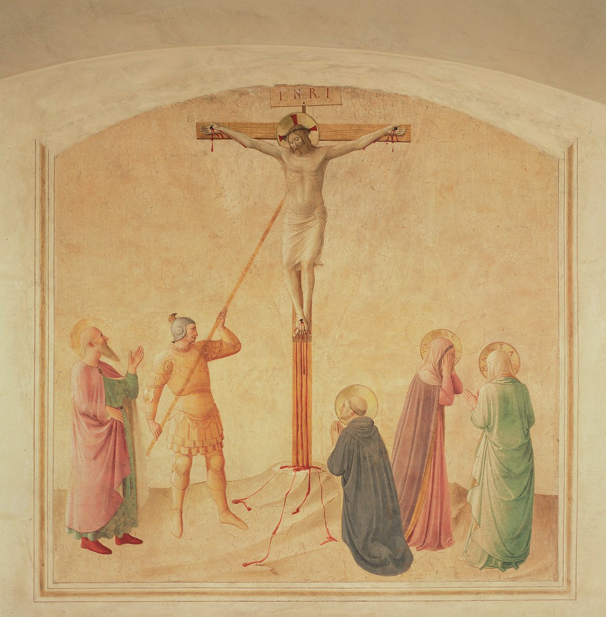 Crocifissione, il portatore della lancia, c.1438-45 da Fra Angelico