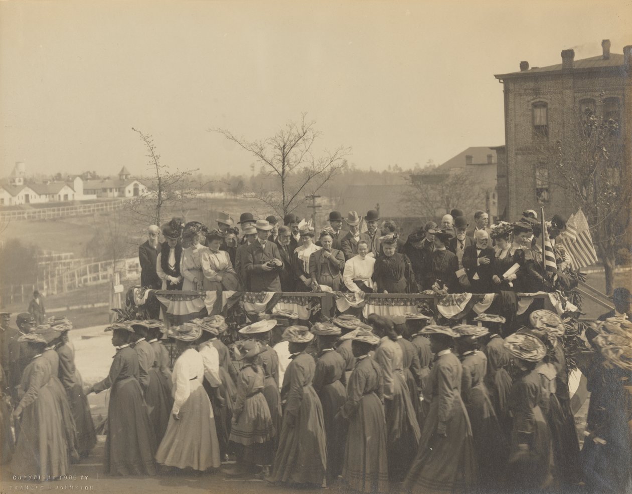 Fotografia del 25º anniversario della fondazione del Tuskegee Institute, 1906 da Frances Benjamin Johnston