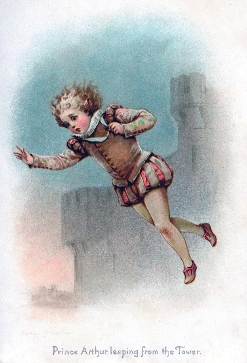 Il principe Arturo che salta dalla torre da Frances Brundage