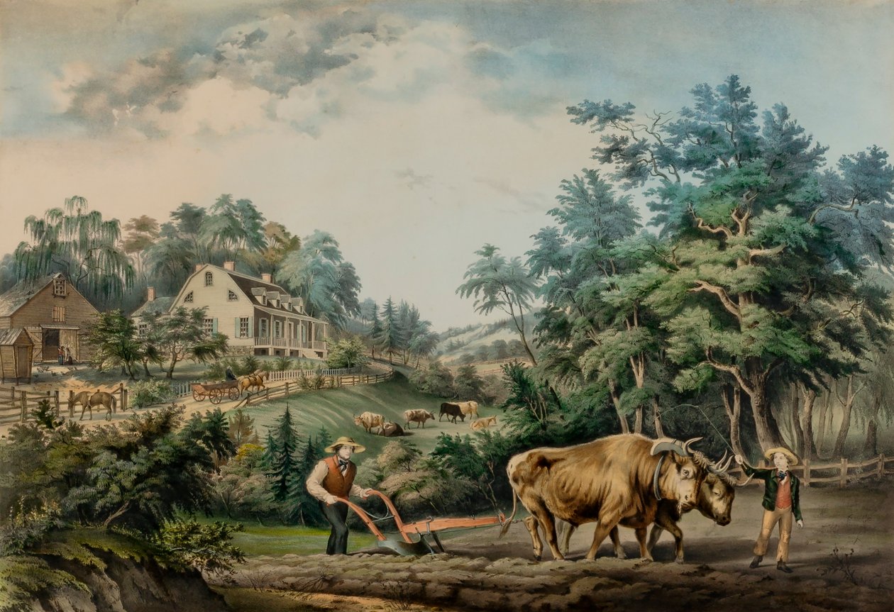 American Farm Scenes. n. 1. da Frances Flora Bond Palmer