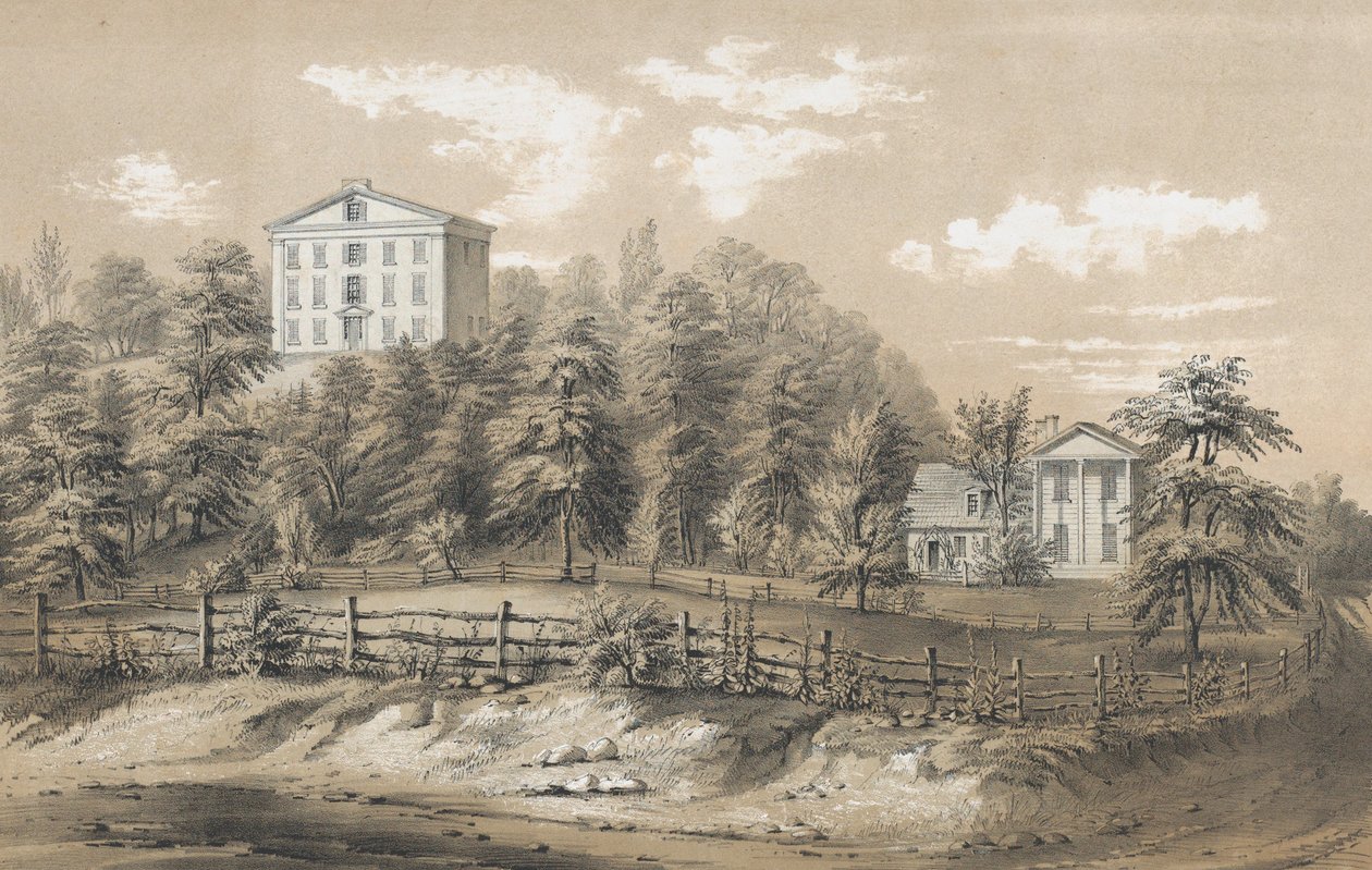 Seminario di Richmond, Staten Island, N.Y., 1847-48 da Frances Flora Bond Palmer