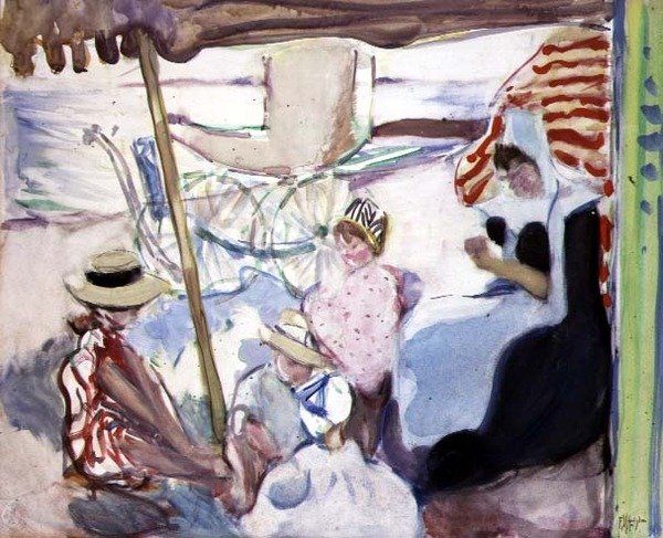 Il picnic, c.1914 da Frances Hodgkins