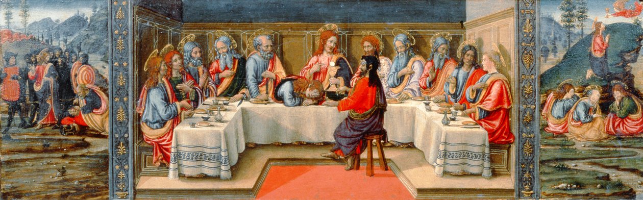 Scene dalla Passione di Cristo, pannello predella dal Tabernacolo dei Sacramenti, c.1484-6 (dettaglio) da Francesco Botticini