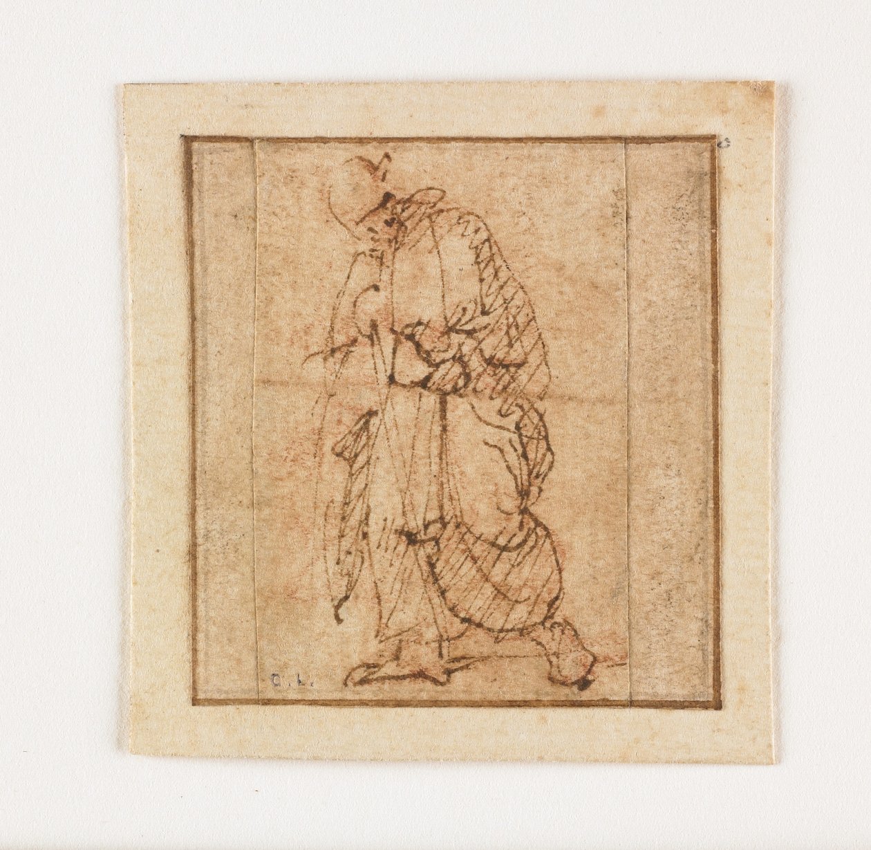 Studio di un mendicante maschio da Francesco Allegrini