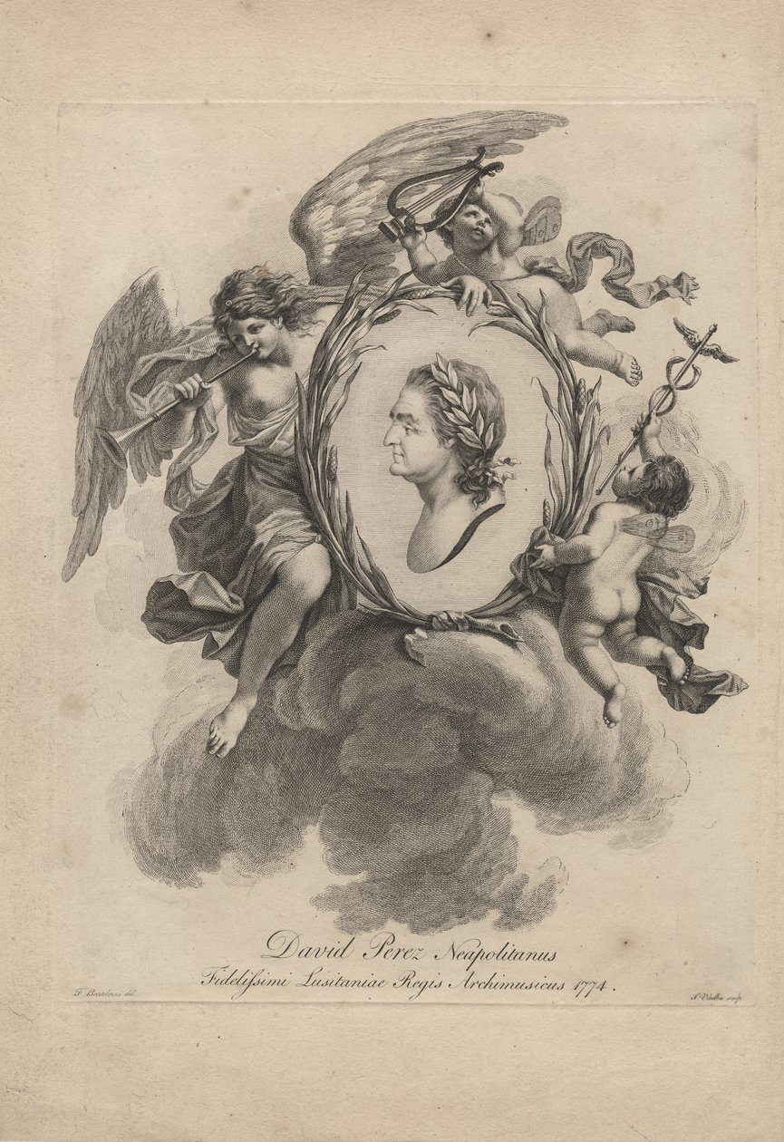 David Perez Neapolitanus, inciso da Giovanni Vitalba, 1774 da Francesco Bartolozzi
