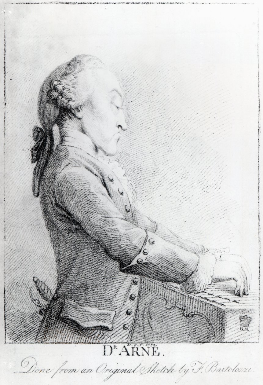 Thomas Augustine Arne da Francesco Bartolozzi