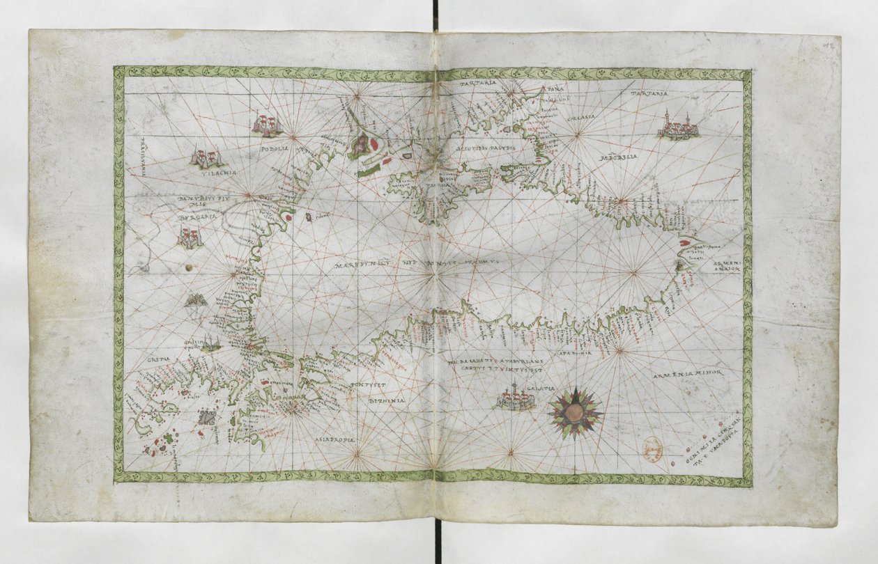 Mar Nero per Atlante nautico del mondo da Francesco Ghisolfi