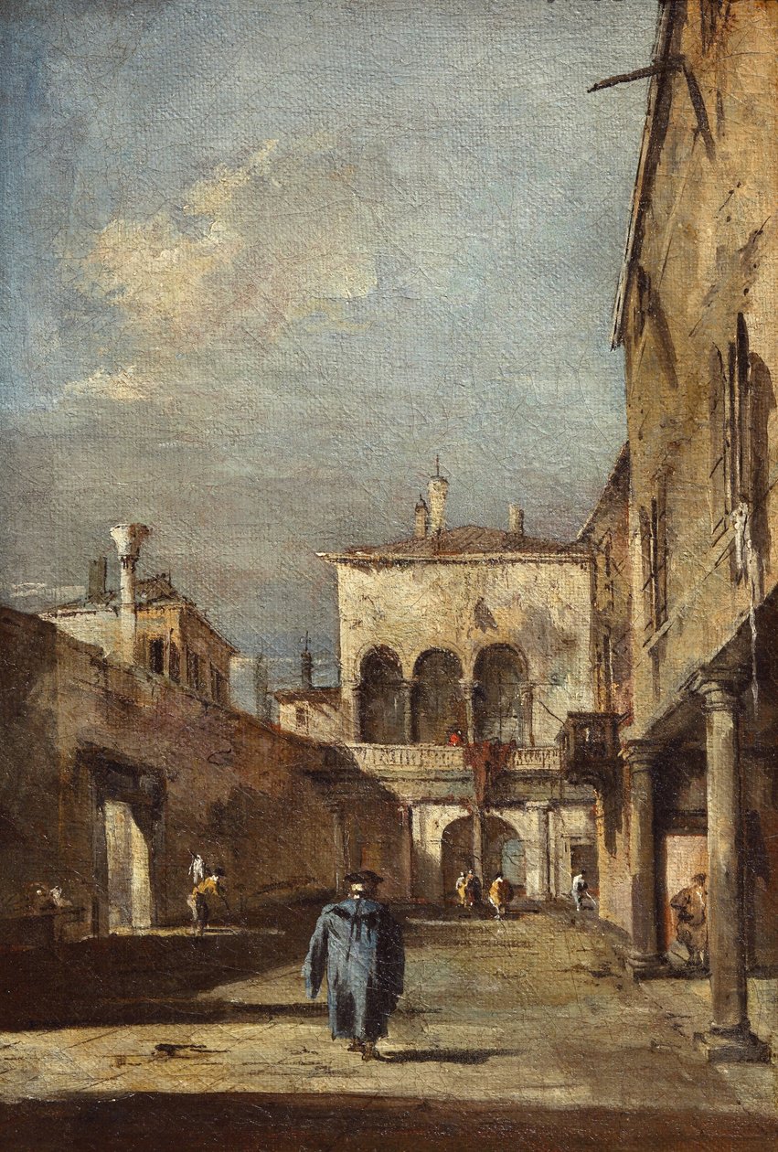 Fantasia Architettonica con un Cortile da Francesco Guardi