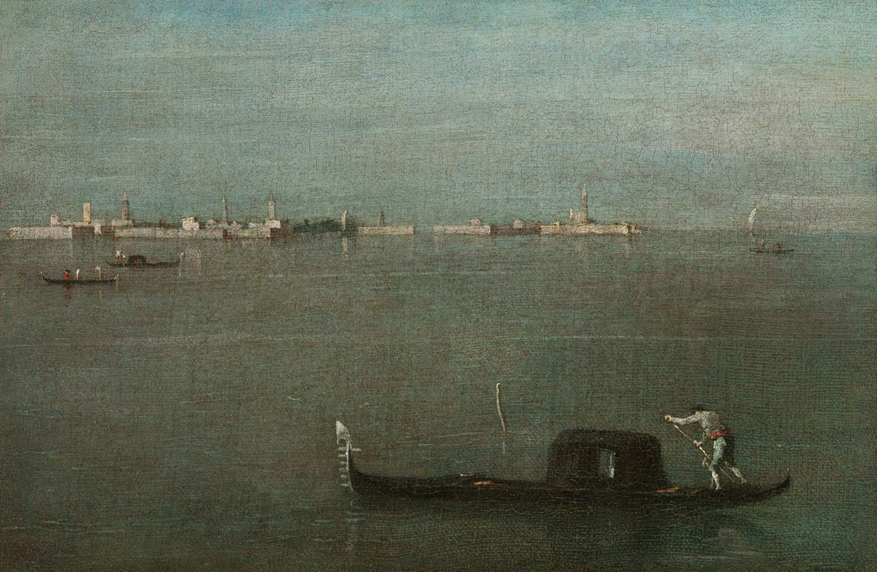 Gondole sulla Laguna (Laguna Grigia) da Francesco Guardi