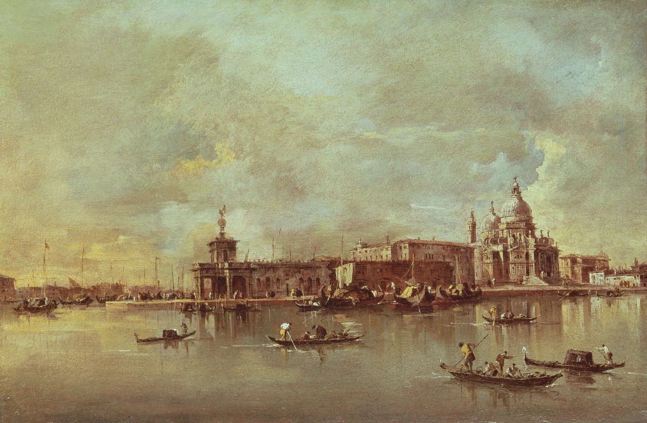 Santa Maria della Salute vista dalla bocca del Canal Grande, Venezia da Francesco Guardi