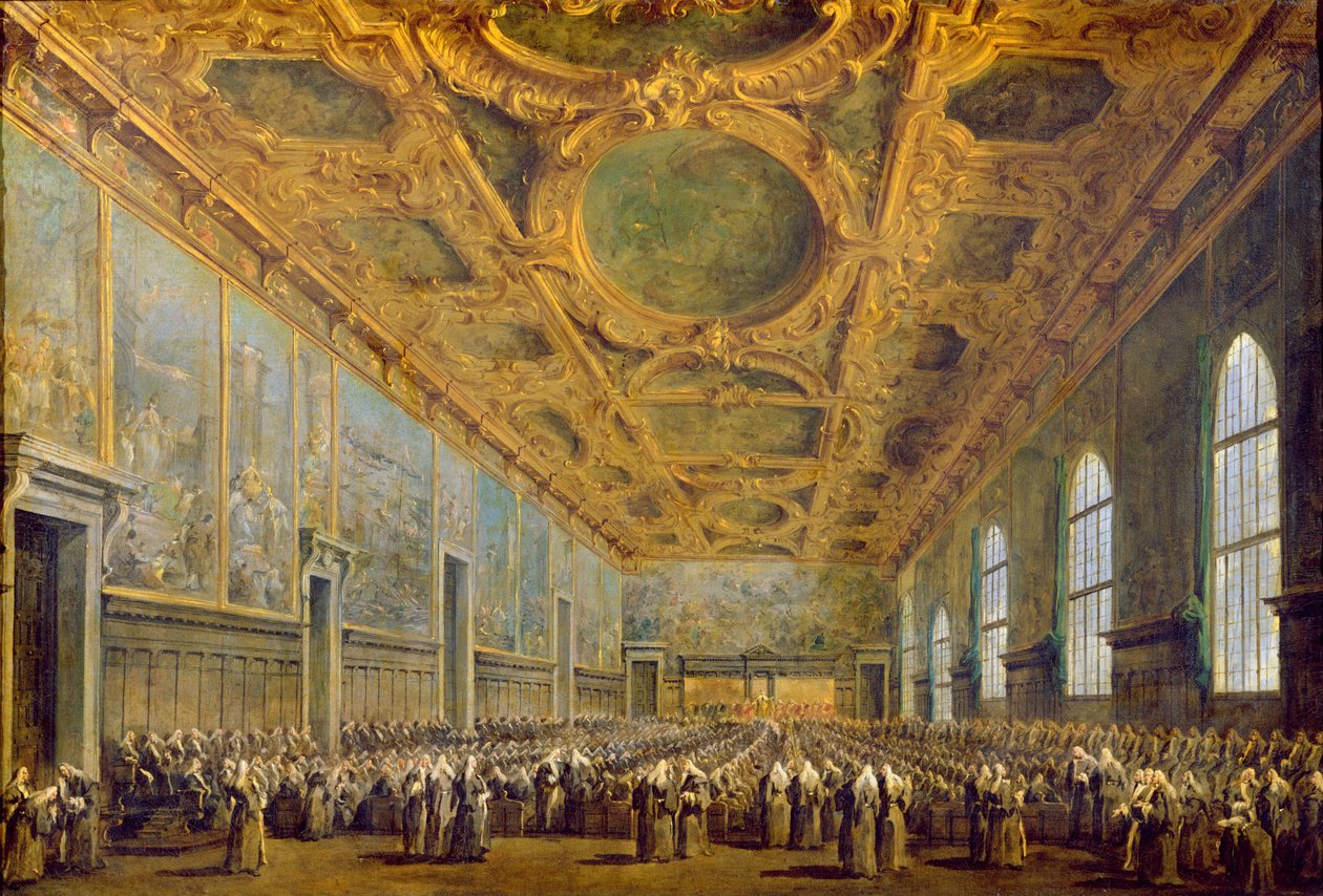 Il Doge di Venezia ringrazia il Consiglio da Francesco Guardi