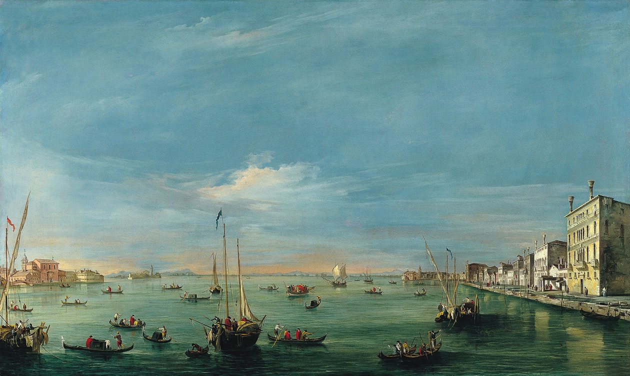 Veduta del Canale della Giudecca e delle Zattere da Francesco Guardi