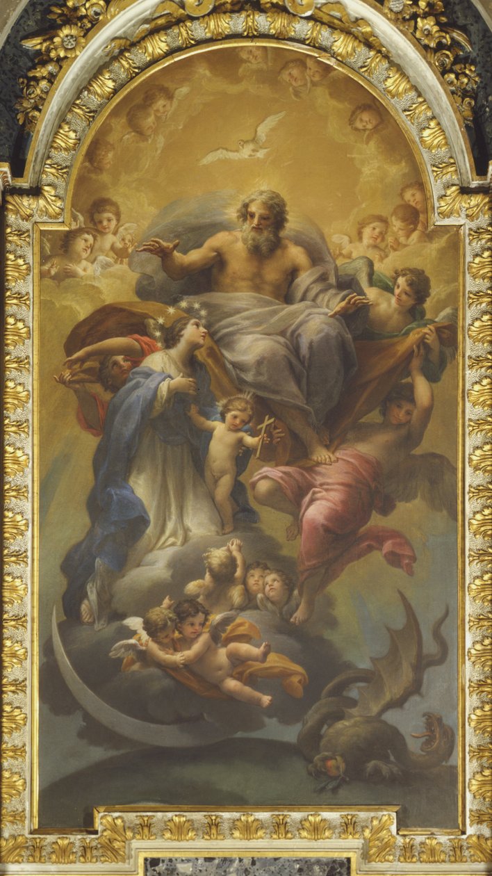 Il Padre Eterno accoglie la Vergine da Francesco Mancini