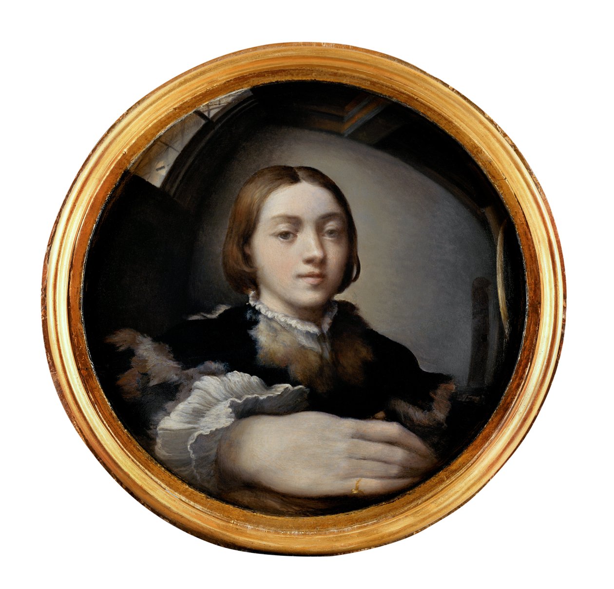 Autoritratto in uno specchio convesso da Parmigianino